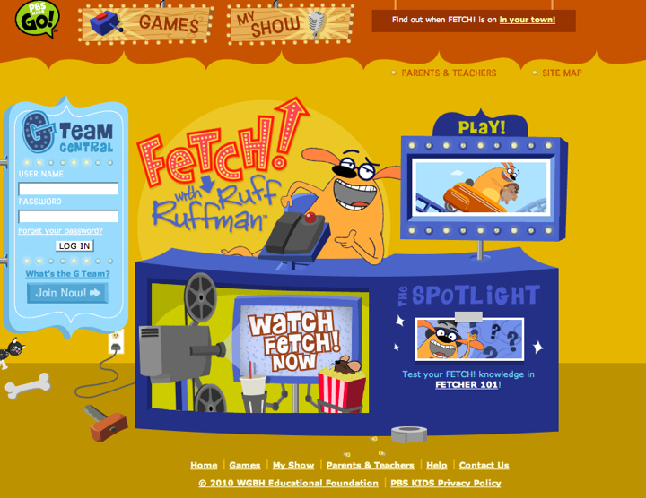 fetch website